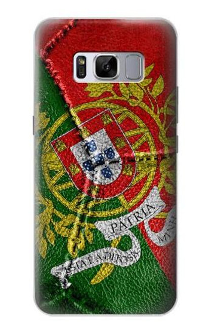 W3300 Portugal Flag Vintage Football Graphic Hülle Schutzhülle Taschen und Leder Flip für Samsung Galaxy S8