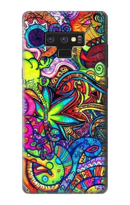 W3255 Colorful Art Pattern Hülle Schutzhülle Taschen und Leder Flip für Note 9 Samsung Galaxy Note9