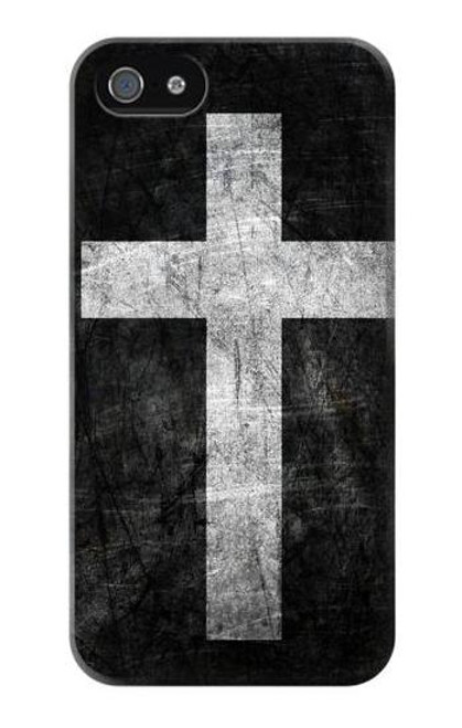 W3491 Christian Cross Hülle Schutzhülle Taschen und Leder Flip für iPhone 4 4S