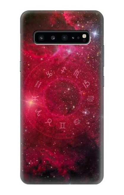 W3368 Zodiac Red Galaxy Hülle Schutzhülle Taschen und Leder Flip für Samsung Galaxy S10 5G