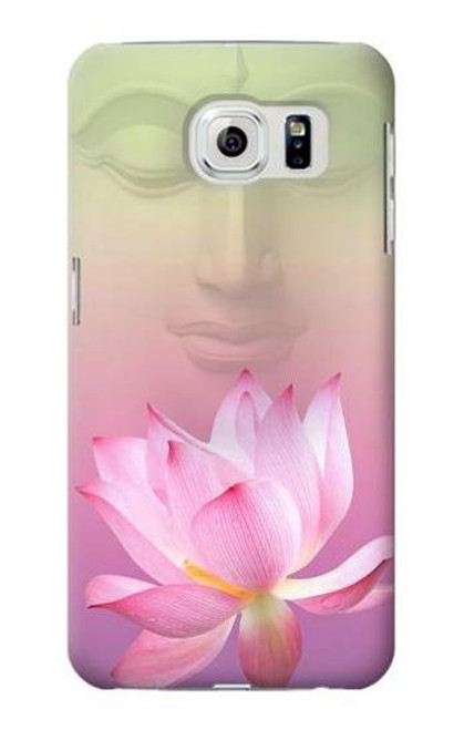 W3511 Lotus flower Buddhism Hülle Schutzhülle Taschen und Leder Flip für Samsung Galaxy S6