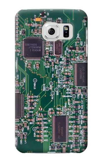 W3519 Electronics Circuit Board Graphic Hülle Schutzhülle Taschen und Leder Flip für Samsung Galaxy S6