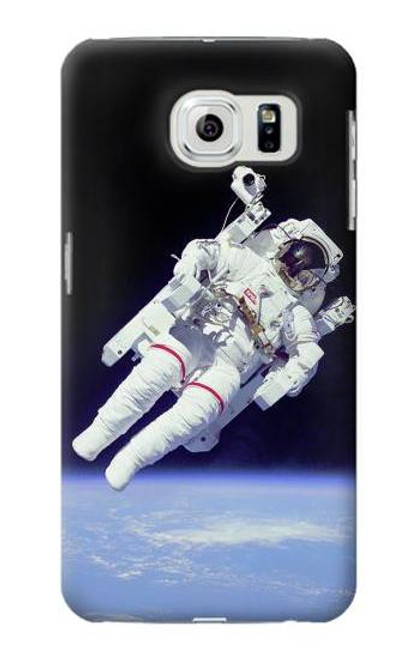 W3616 Astronaut Hülle Schutzhülle Taschen und Leder Flip für Samsung Galaxy S6