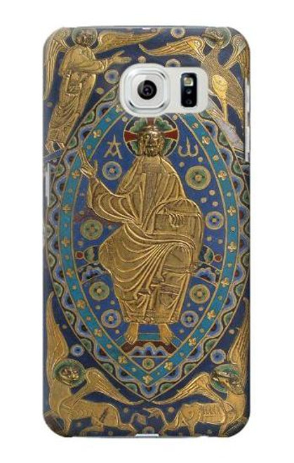 W3620 Book Cover Christ Majesty Hülle Schutzhülle Taschen und Leder Flip für Samsung Galaxy S6