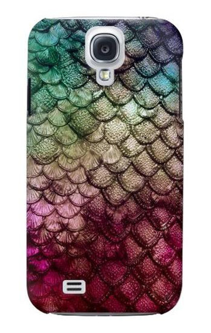 W3539 Mermaid Fish Scale Hülle Schutzhülle Taschen und Leder Flip für Samsung Galaxy S4