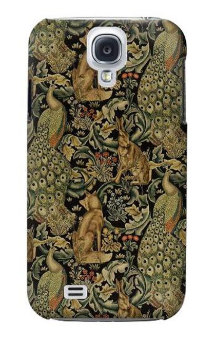 W3661 William Morris Forest Velvet Hülle Schutzhülle Taschen und Leder Flip für Samsung Galaxy S4