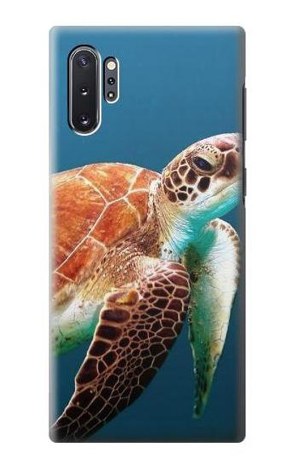 W3497 Green Sea Turtle Hülle Schutzhülle Taschen und Leder Flip für Samsung Galaxy Note 10 Plus