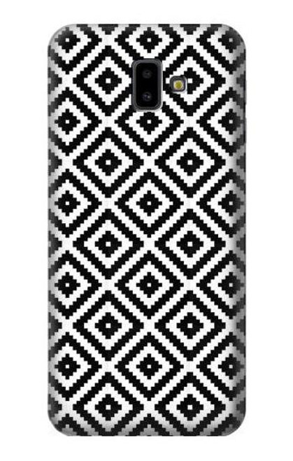 W3424 Ruta Pattern Hülle Schutzhülle Taschen und Leder Flip für Samsung Galaxy J6+ (2018), J6 Plus (2018)