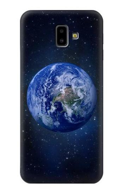 W3430 Blue Planet Hülle Schutzhülle Taschen und Leder Flip für Samsung Galaxy J6+ (2018), J6 Plus (2018)
