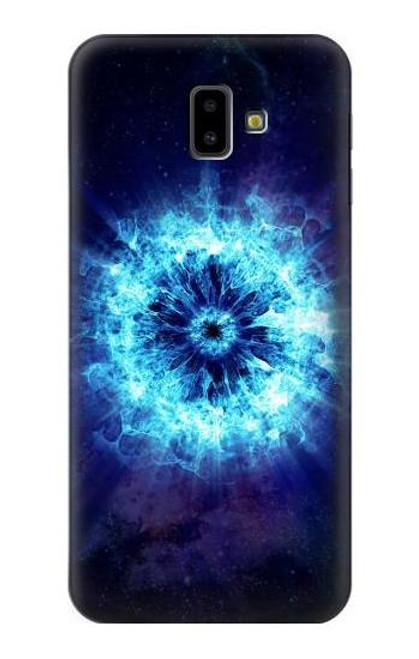 W3549 Shockwave Explosion Hülle Schutzhülle Taschen und Leder Flip für Samsung Galaxy J6+ (2018), J6 Plus (2018)