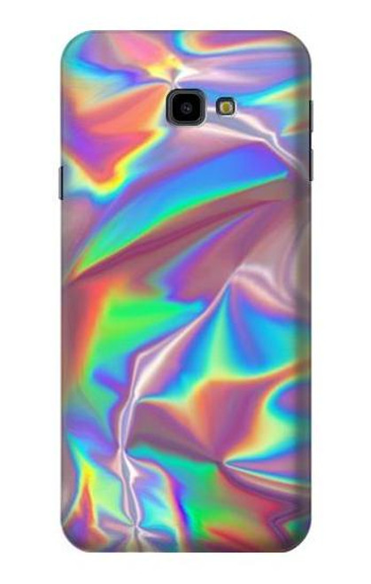 W3597 Holographic Photo Printed Hülle Schutzhülle Taschen und Leder Flip für Samsung Galaxy J4+ (2018), J4 Plus (2018)