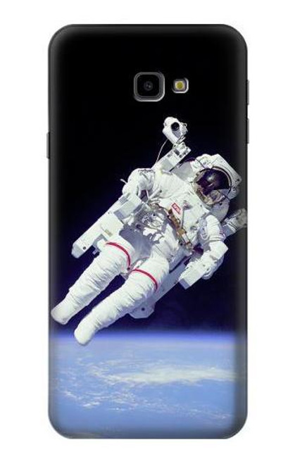 W3616 Astronaut Hülle Schutzhülle Taschen und Leder Flip für Samsung Galaxy J4+ (2018), J4 Plus (2018)