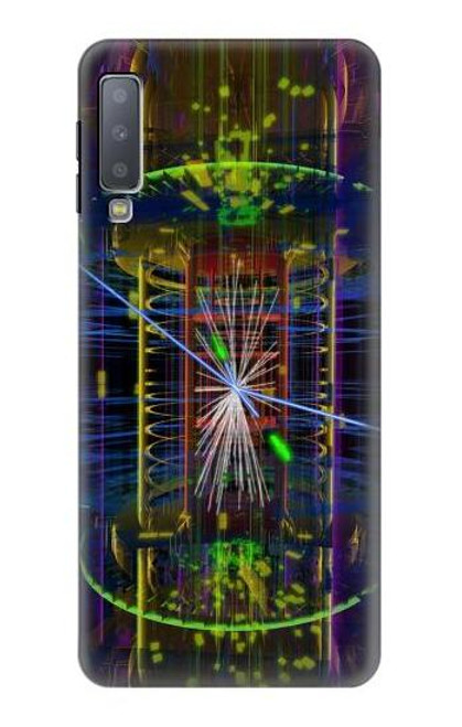 W3545 Quantum Particle Collision Hülle Schutzhülle Taschen und Leder Flip für Samsung Galaxy A7 (2018)