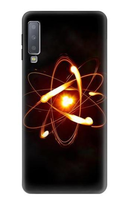 W3547 Quantum Atom Hülle Schutzhülle Taschen und Leder Flip für Samsung Galaxy A7 (2018)