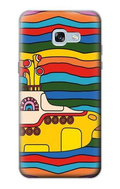 W3599 Hippie Submarine Hülle Schutzhülle Taschen und Leder Flip für Samsung Galaxy A5 (2017)