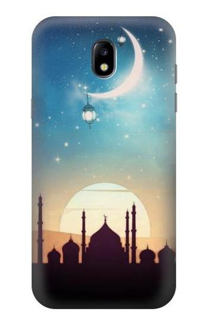 W3502 Islamic Sunset Hülle Schutzhülle Taschen und Leder Flip für Samsung Galaxy J5 (2017) EU Version