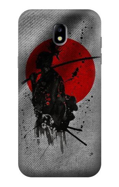 W3517 Japan Flag Samurai Hülle Schutzhülle Taschen und Leder Flip für Samsung Galaxy J5 (2017) EU Version