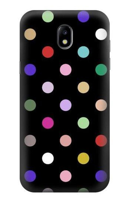 W3532 Colorful Polka Dot Hülle Schutzhülle Taschen und Leder Flip für Samsung Galaxy J5 (2017) EU Version