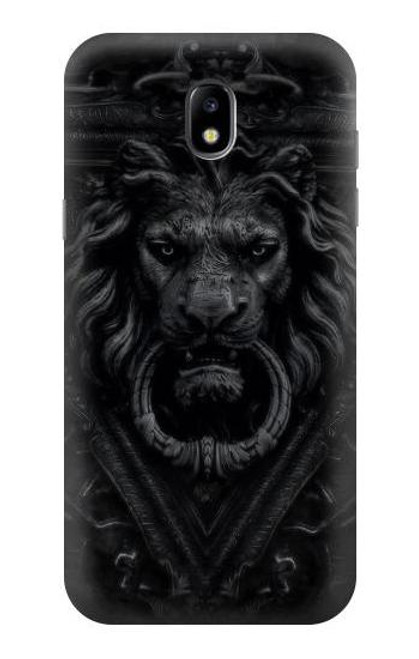 W3619 Dark Gothic Lion Hülle Schutzhülle Taschen und Leder Flip für Samsung Galaxy J5 (2017) EU Version