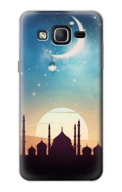 W3502 Islamic Sunset Hülle Schutzhülle Taschen und Leder Flip für Samsung Galaxy On5