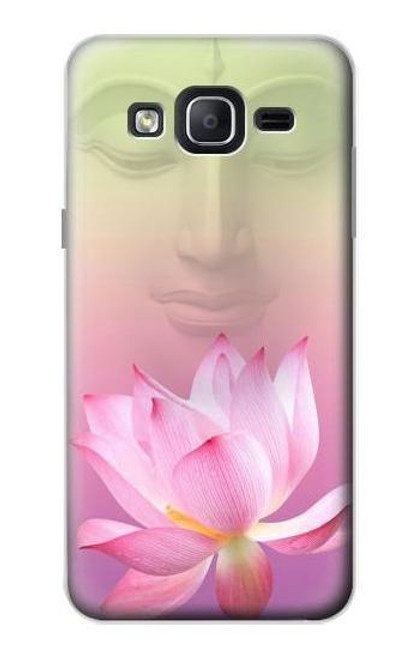 W3511 Lotus flower Buddhism Hülle Schutzhülle Taschen und Leder Flip für Samsung Galaxy On5