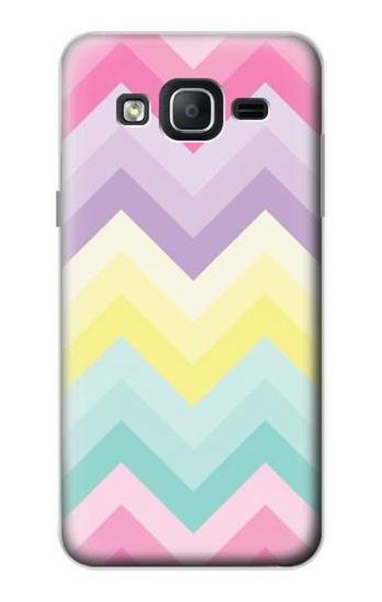 W3514 Rainbow Zigzag Hülle Schutzhülle Taschen und Leder Flip für Samsung Galaxy On5