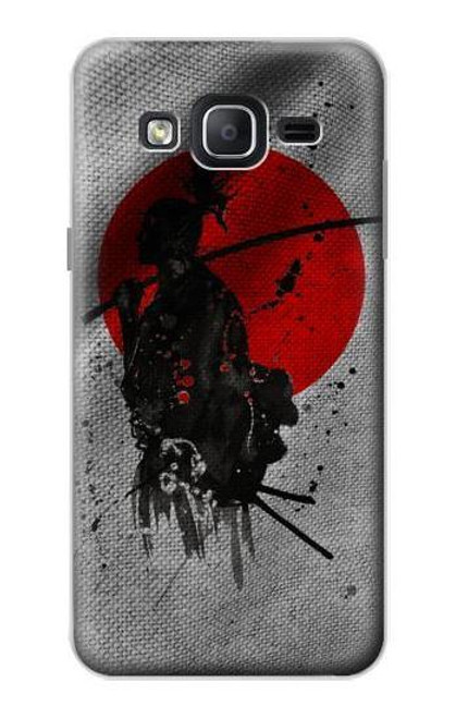 W3517 Japan Flag Samurai Hülle Schutzhülle Taschen und Leder Flip für Samsung Galaxy On5