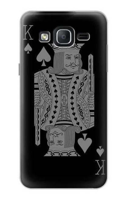 W3520 Black King Spade Hülle Schutzhülle Taschen und Leder Flip für Samsung Galaxy On5