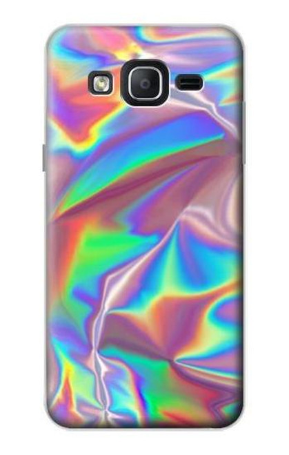 W3597 Holographic Photo Printed Hülle Schutzhülle Taschen und Leder Flip für Samsung Galaxy On5