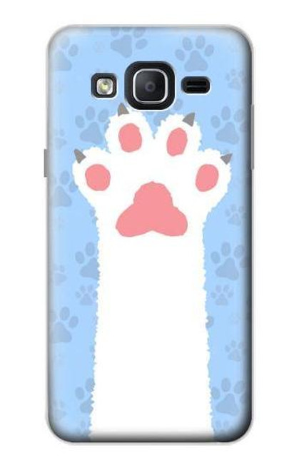 W3618 Cat Paw Hülle Schutzhülle Taschen und Leder Flip für Samsung Galaxy On5