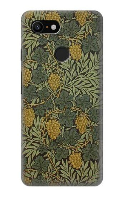 W3662 William Morris Vine Pattern Hülle Schutzhülle Taschen und Leder Flip für Google Pixel 3