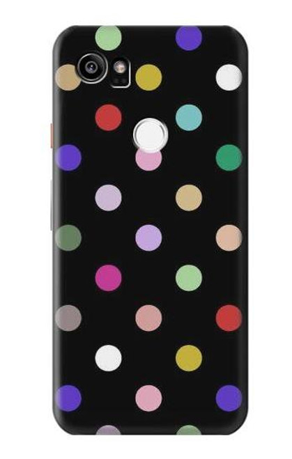 W3532 Colorful Polka Dot Hülle Schutzhülle Taschen und Leder Flip für Google Pixel 2 XL