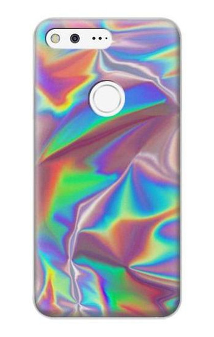 W3597 Holographic Photo Printed Hülle Schutzhülle Taschen und Leder Flip für Google Pixel XL