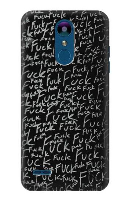 W3478 Funny Words Blackboard Hülle Schutzhülle Taschen und Leder Flip für LG K8 (2018)