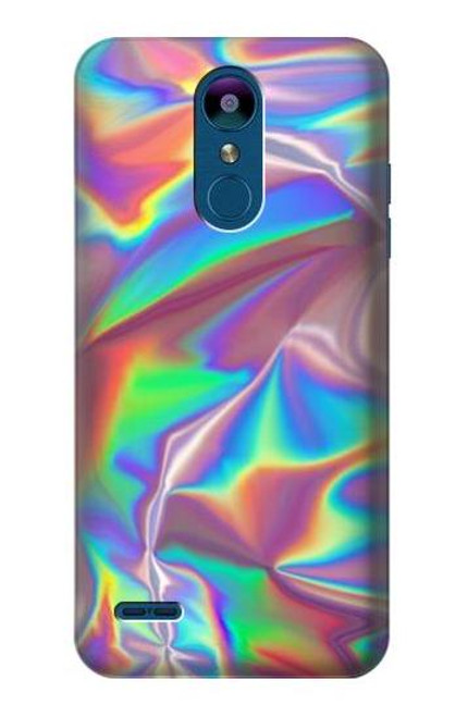 W3597 Holographic Photo Printed Hülle Schutzhülle Taschen und Leder Flip für LG K8 (2018)