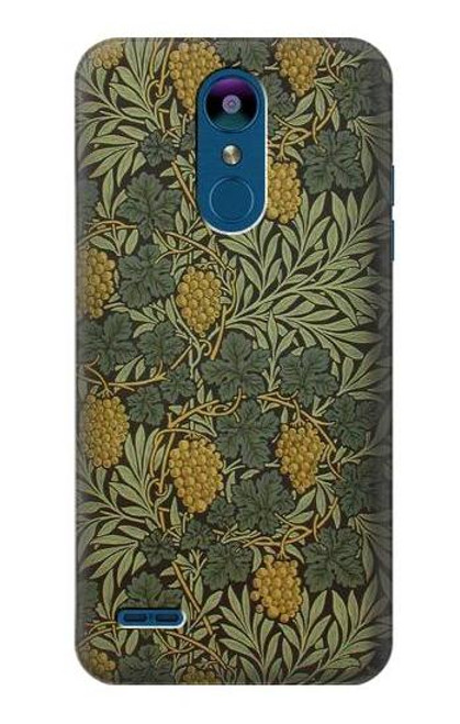 W3662 William Morris Vine Pattern Hülle Schutzhülle Taschen und Leder Flip für LG K8 (2018)