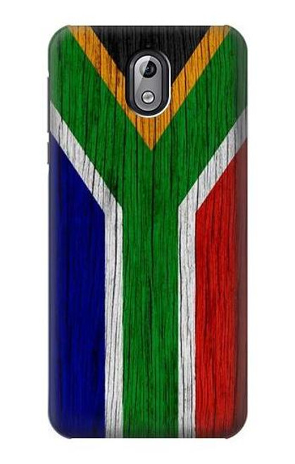 W3464 South Africa Flag Hülle Schutzhülle Taschen und Leder Flip für Nokia 3.1