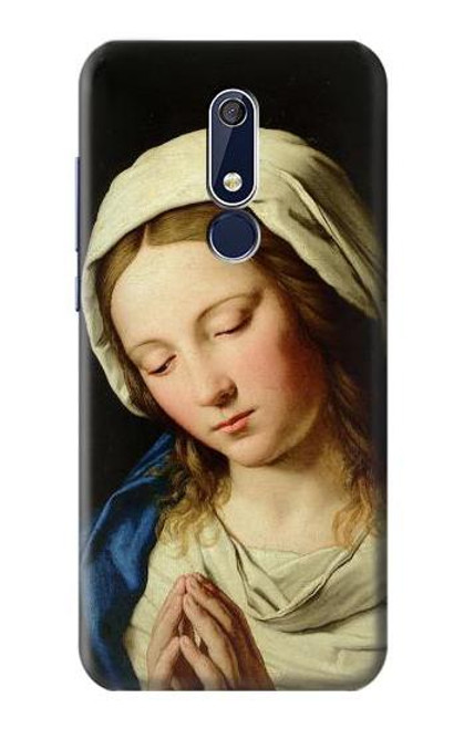 W3476 Virgin Mary Prayer Hülle Schutzhülle Taschen und Leder Flip für Nokia 5.1, Nokia 5 2018