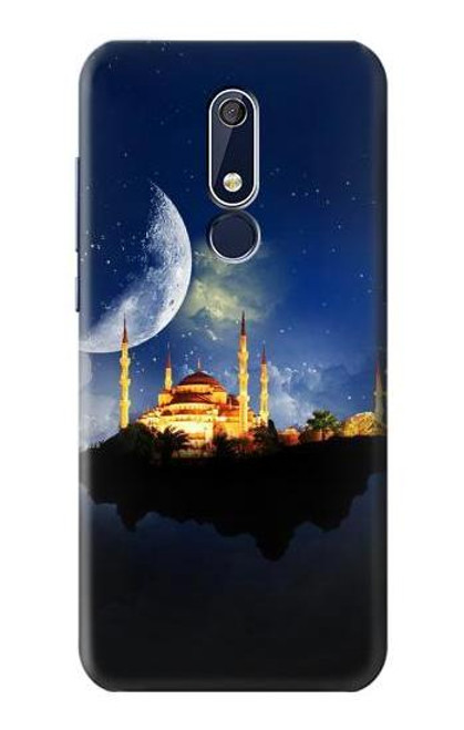 W3506 Islamic Ramadan Hülle Schutzhülle Taschen und Leder Flip für Nokia 5.1, Nokia 5 2018