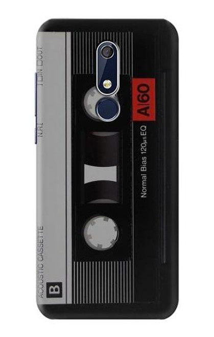 W3516 Vintage Cassette Tape Hülle Schutzhülle Taschen und Leder Flip für Nokia 5.1, Nokia 5 2018