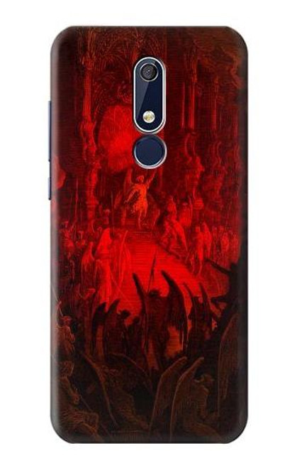 W3583 Paradise Lost Satan Hülle Schutzhülle Taschen und Leder Flip für Nokia 5.1, Nokia 5 2018