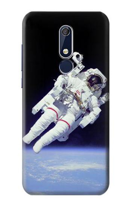 W3616 Astronaut Hülle Schutzhülle Taschen und Leder Flip für Nokia 5.1, Nokia 5 2018