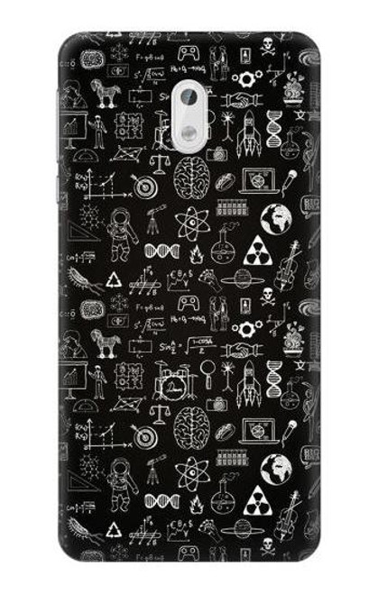 W3426 Blackboard Science Hülle Schutzhülle Taschen und Leder Flip für Nokia 3