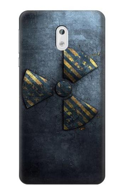 W3438 Danger Radioactive Hülle Schutzhülle Taschen und Leder Flip für Nokia 3