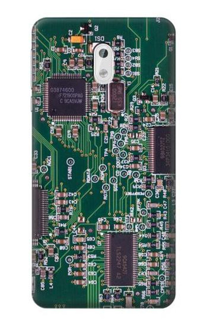 W3519 Electronics Circuit Board Graphic Hülle Schutzhülle Taschen und Leder Flip für Nokia 3