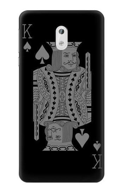 W3520 Black King Spade Hülle Schutzhülle Taschen und Leder Flip für Nokia 3