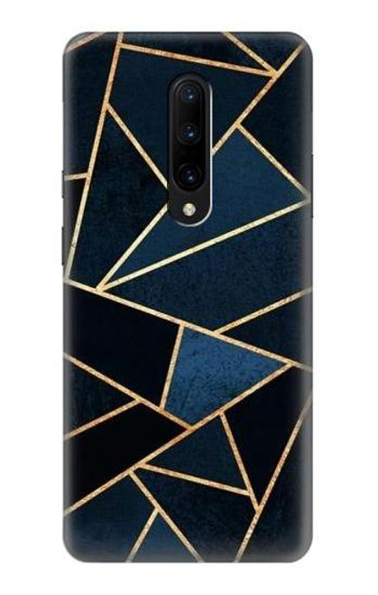 W3479 Navy Blue Graphic Art Hülle Schutzhülle Taschen und Leder Flip für OnePlus 7 Pro