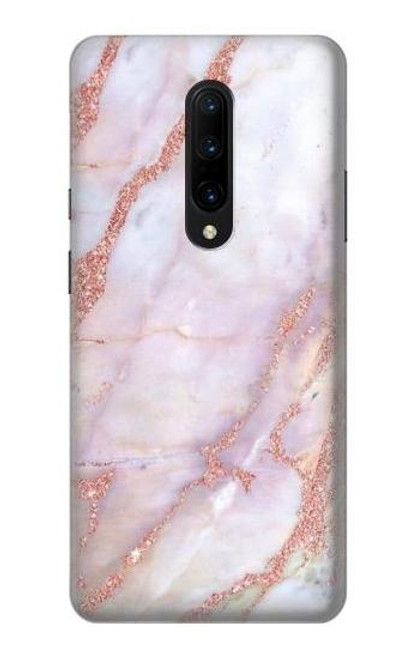 W3482 Soft Pink Marble Graphic Print Hülle Schutzhülle Taschen und Leder Flip für OnePlus 7 Pro