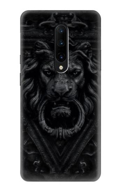 W3619 Dark Gothic Lion Hülle Schutzhülle Taschen und Leder Flip für OnePlus 7 Pro