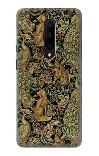 W3661 William Morris Forest Velvet Hülle Schutzhülle Taschen und Leder Flip für OnePlus 7 Pro